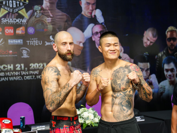 What did MAT DONALD eat to prepare for his fight with Truong Dinh Hoang ?