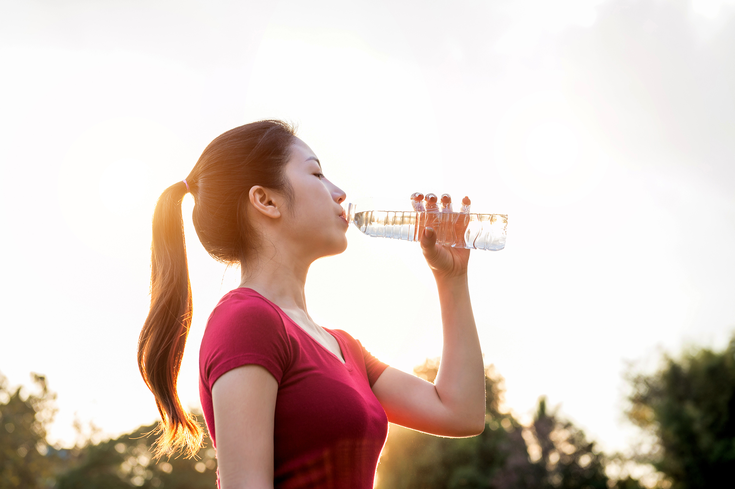 Answering the query: How much water does the body need each day?